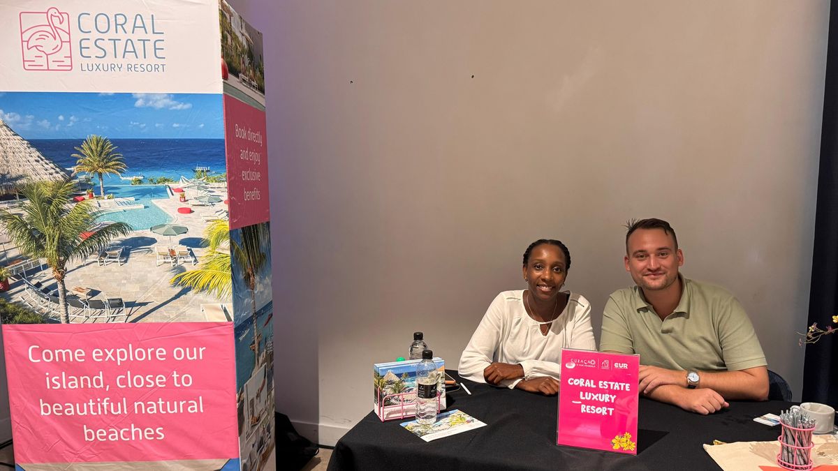 Stand de Coral State Luxury Resort, durante las reuniones uno a uno en el marco del Latin American Trade Symposium.