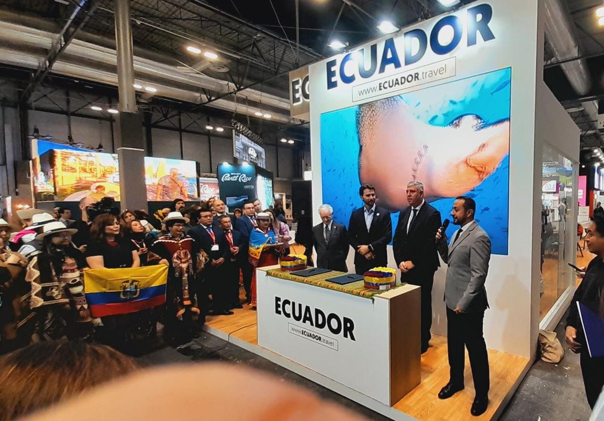 El stand de Ecuador en Fitur 2023.