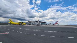 Vista aérea del Aeropuerto Internacional Alfonso Bonilla Aragón, en Palmira, Valle del Cauca, donde se ejecutan proyectos de modernización por más de $215 mil millones.