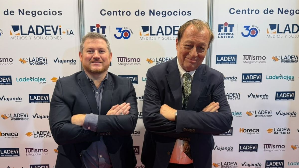 Juan Toselli International Tours: Andrés Balardi, gerente Comercial, y Juan R. Toselli, presidente.