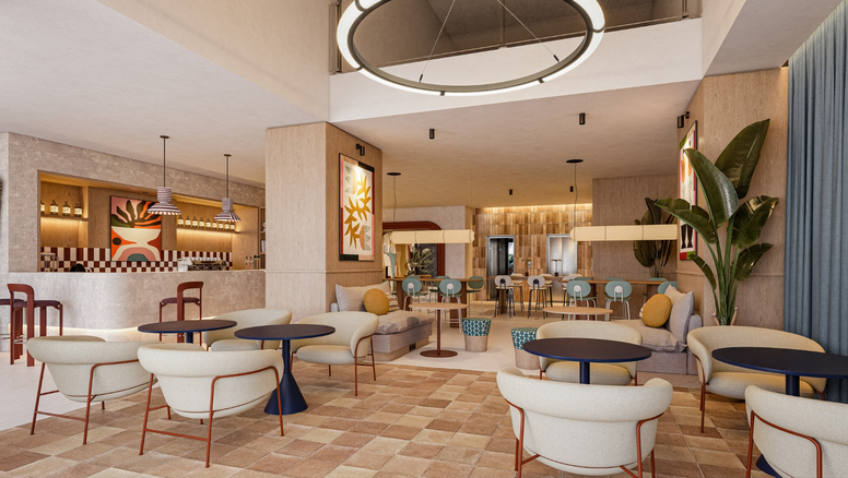 Lobby del nuevo hotel de Meliá