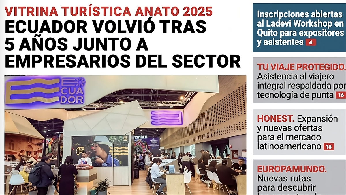 Ya está disponible la edición de marzo de la Revista La Agencia de Viajes de Ladevi Ecuador. - Ladevi Medios y Soluciones Ya está disponible la edición de marzo de la Revista La Agencia de Viajes de Ladevi Ecuador.