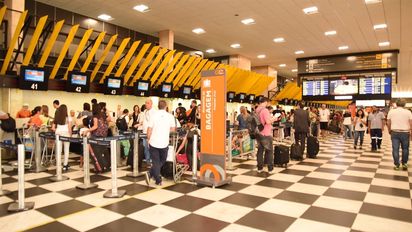 El Aeropuerto de Congonhas, que sirve a la ciudad de San Pablo, es una de las estaciones aéreas a ser privatizada.&nbsp;