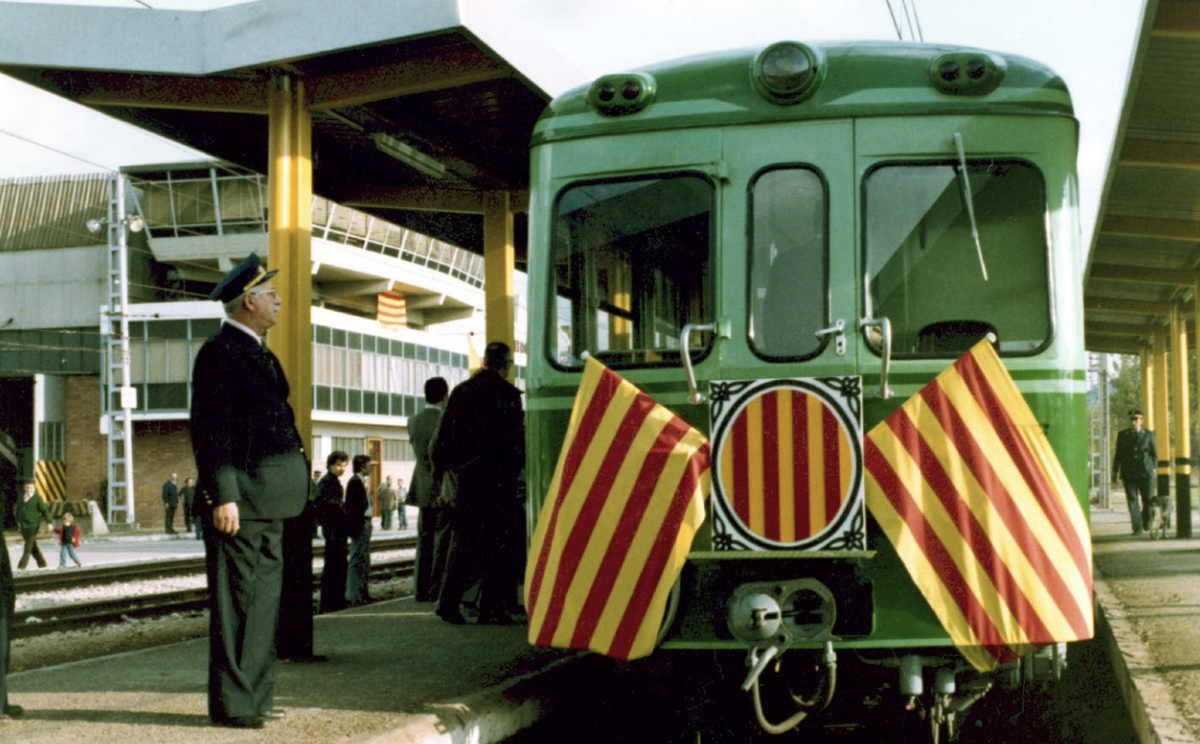 Uno de los primeros ferrocarriles operados por el gobierno catalán