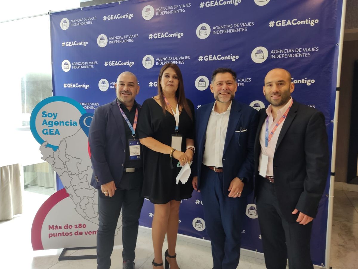 Equipo ejecutivo de Grupo GEA: Marcelo Costa, director Comercial y Contrataciones de GEA Latam; Sonia Postigo, directora comercial de Grupo GEA Perú; Marcelo Capdevilla, director de Grupo GEA Latam; y Matías Duek, CEO de GEA Latam. - Ladevi Medios y Soluciones Equipo ejecutivo de Grupo GEA: Marcelo Costa, director Comercial y Contrataciones de GEA Latam; Sonia Postigo, directora comercial de Grupo GEA Perú; Marcelo Capdevilla, director de Grupo GEA Latam; y Matías Duek, CEO de GEA Latam.