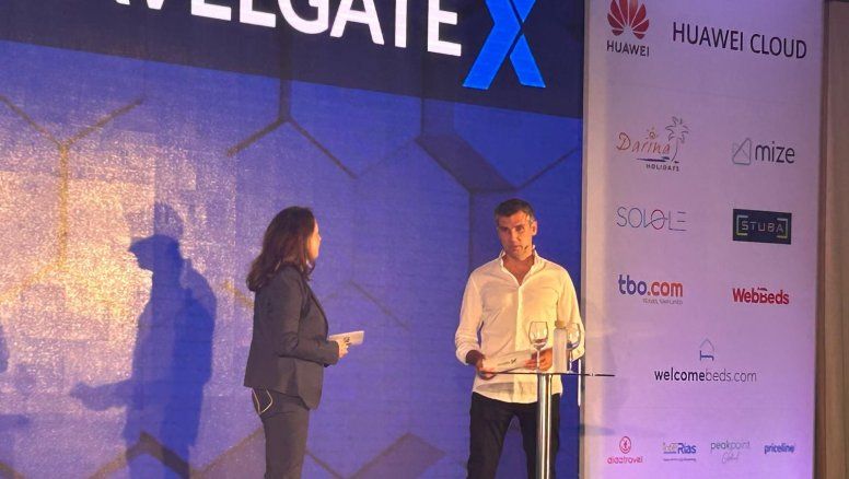 Pedro Camara es el CEO de TravelgateX y dio la bienvenida al evento.