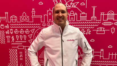 Juan Roselló, country manager en México de Civitatis, en entrevista para Ladevi durante Fitur 2026.