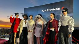 Air France convocó a presenciar un desfile de alta costura con prendas inspiradas en los valores que caracterizan a la aerolínea.
