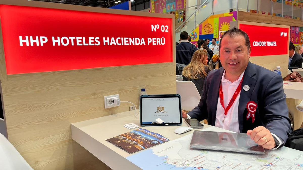 Luis Palacios, comercial manager de Hoteles Hacienda Perú.