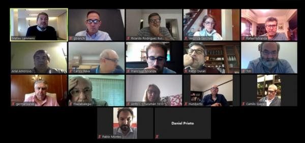 El Comité Ejecutivo de la entidad participó del encuentro virtual con Lammens. &nbsp;