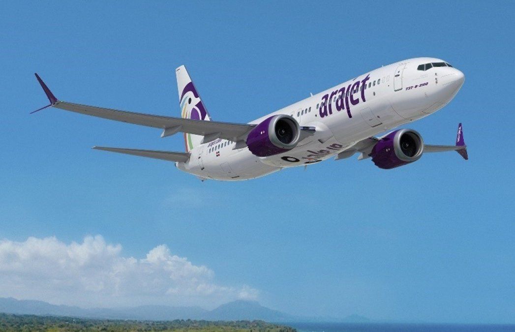 Render de cómo se verán los B-737MAX 8 de Arajet que ha empresa ha encargado a Boeing.