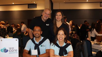 Equipo We Care en el Workshop de Ladevi en Bogotá.