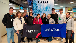 Directivos y asesores de Aviatur, CATAI y agencias españolas en Laponia.