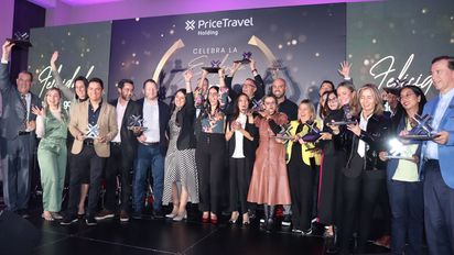 Hoteles, aerolíneas, cadenas hoteleras y destinos fueron premiados por PriceTravel Holding en los EVM Awards 2025 en Colombia.