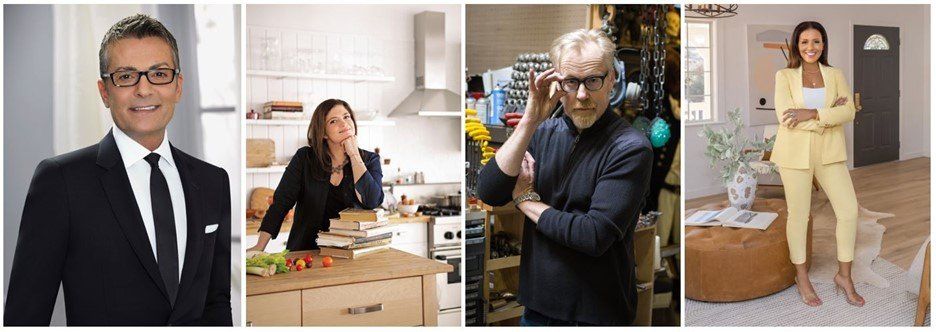 El diseñador de moda Randy Fenoli, el chef Alex Guarnaschelli, el diseñador y fabricante de efectos especiales Adam Savage y el corredor de bienes raíces Page Turner.