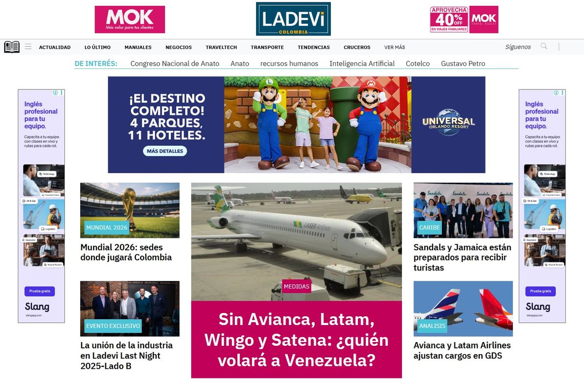 Los portales de Ladevi Medios y Soluciones, entre ellos, Ladevi Colombia, son auditados por Google Analytics.&nbsp; &nbsp;