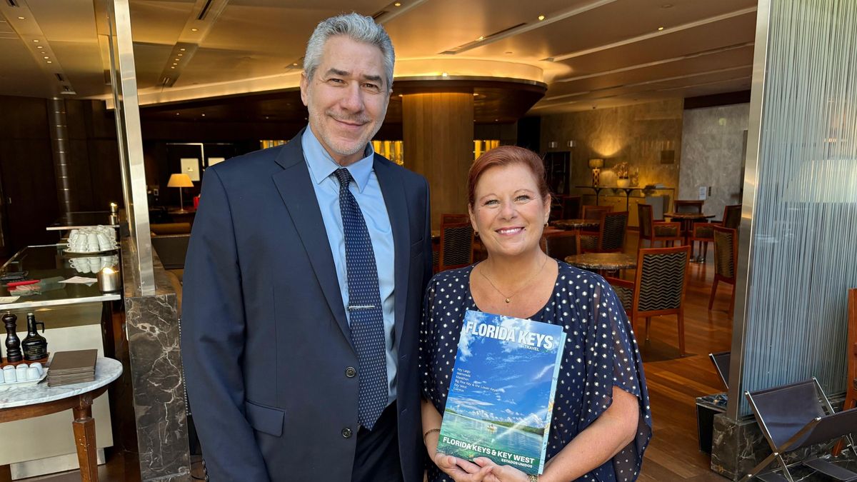 &nbsp;Ricardo Lambertini, titular de Lambertini Reps; y Sabine Chilton, directora de Ventas de Visit Florida Keys.