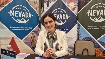 Ophelie Rullier en el escritorio de Tavel Nevada en EPTUR.
