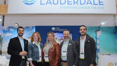 David Lydia, Assistant Director of Marketing and Business Development Sawgrass Mills I The Colonnade Outlets, Tracy Vaughan, Senior VP Global Trade Development at Visit Lauderdale, Caitlan Etchevers-Sales & Marketing Business Development, Carlos Valbuena General Manager at Aviareps Colombia y Luis Miguel Bustamante- Account Manager Tourism & Aviaton Aviareps Colombia.&nbsp;