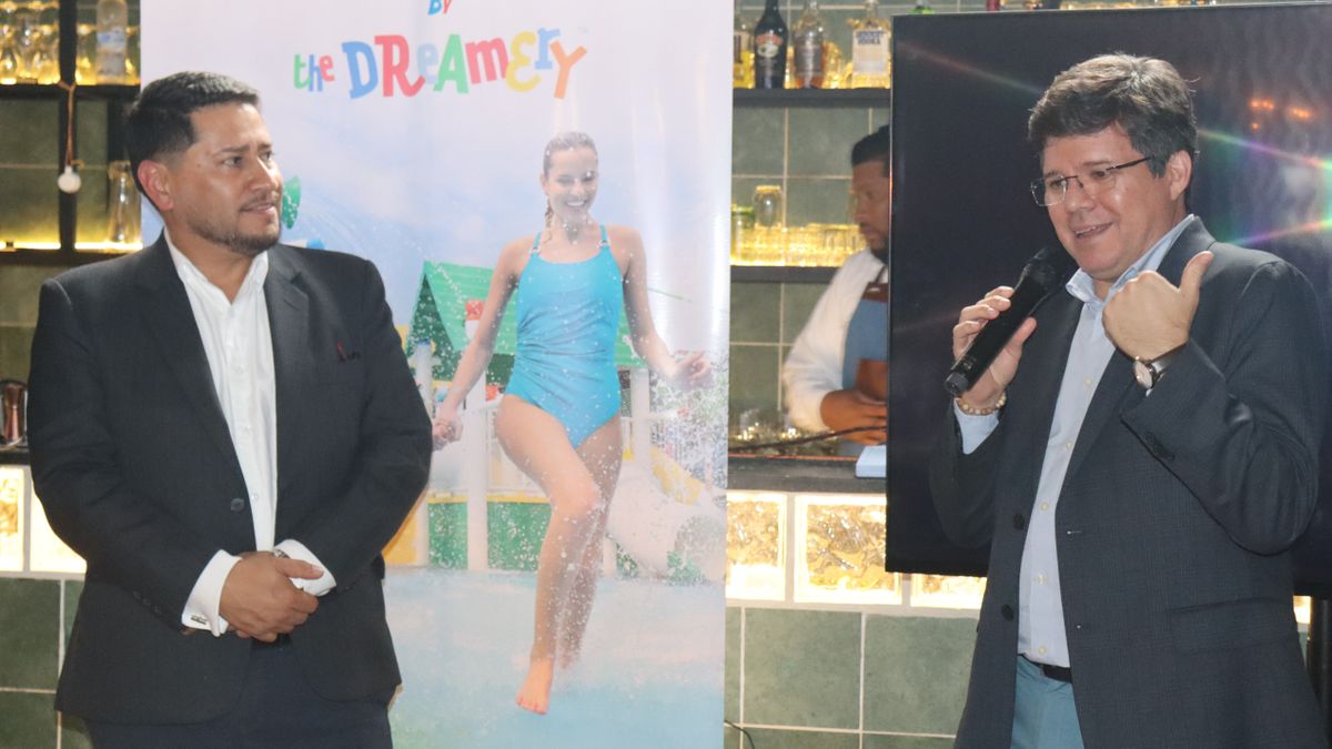 Juan Carlos Romero, director regional para Colombia y Ecuador; y Daniel Conte, vicepresidente de Relaciones Comerciales de The Palace Company.