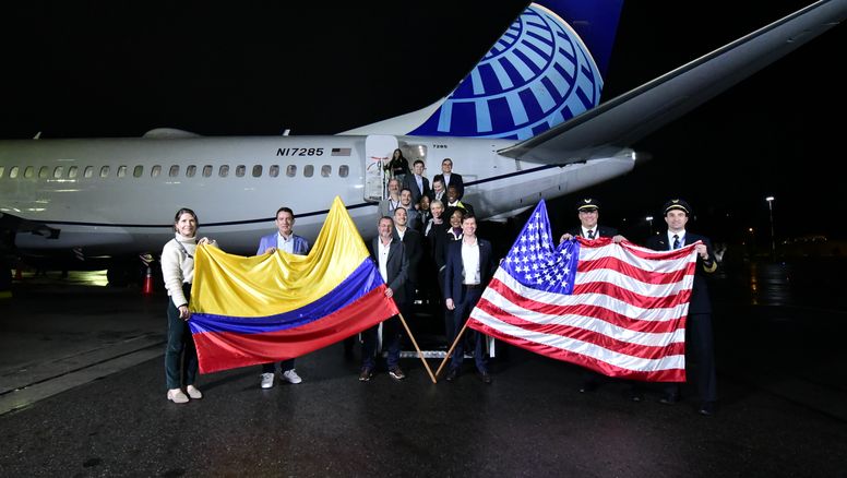 United Airlines aumenta las frecuencias entre Medellín y Houston.