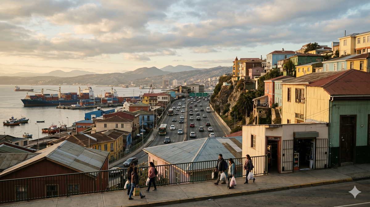 Valparaíso: baja de turistas de Argentina desaceleró el comercio minorista.