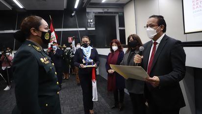 El Ministerio de Comercio Exterior y Turismo (Mincetur) hizó un reconocimiento a 14 efectivos de la Dirección de Turismo de la Policía Nacional del Perú.