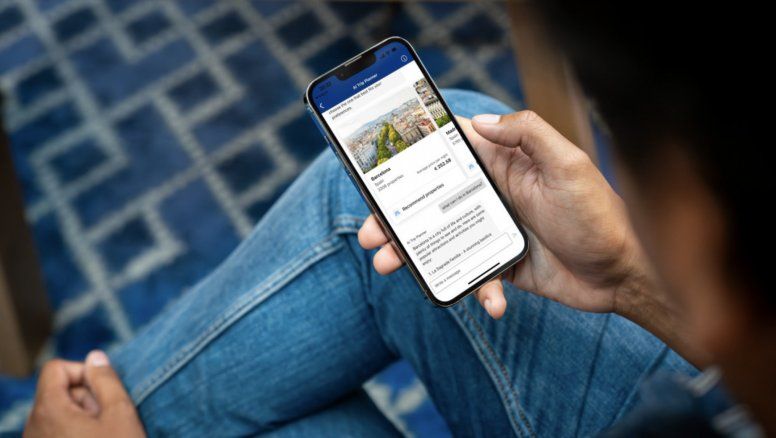 Aplicación de Booking.com