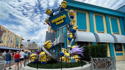Así es Minion Land en Universal Orlando Resort.