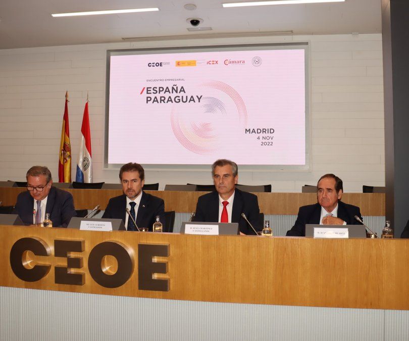 Imagen del encuentro empresarial bilateral España-Paraguay, celebrado en la CEOE (Confederación Española de Organizaciones Empresariales).