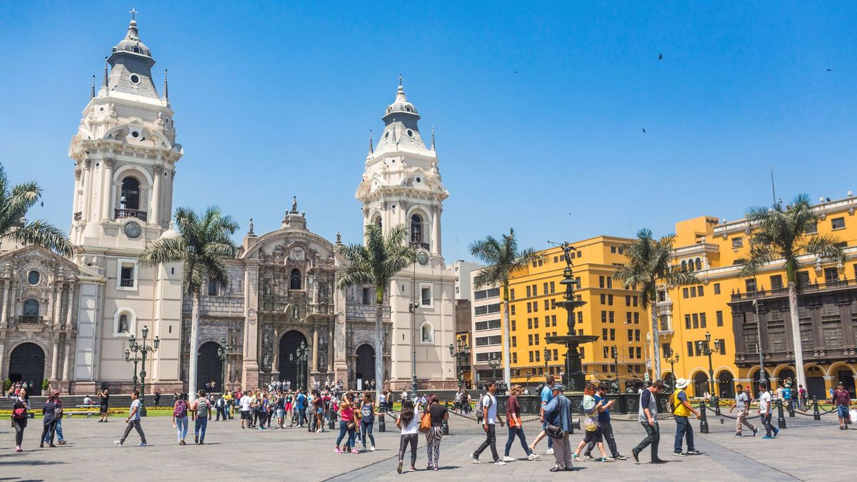 La Plaza Mayor de Lima, el centro histórico de la ciudad.