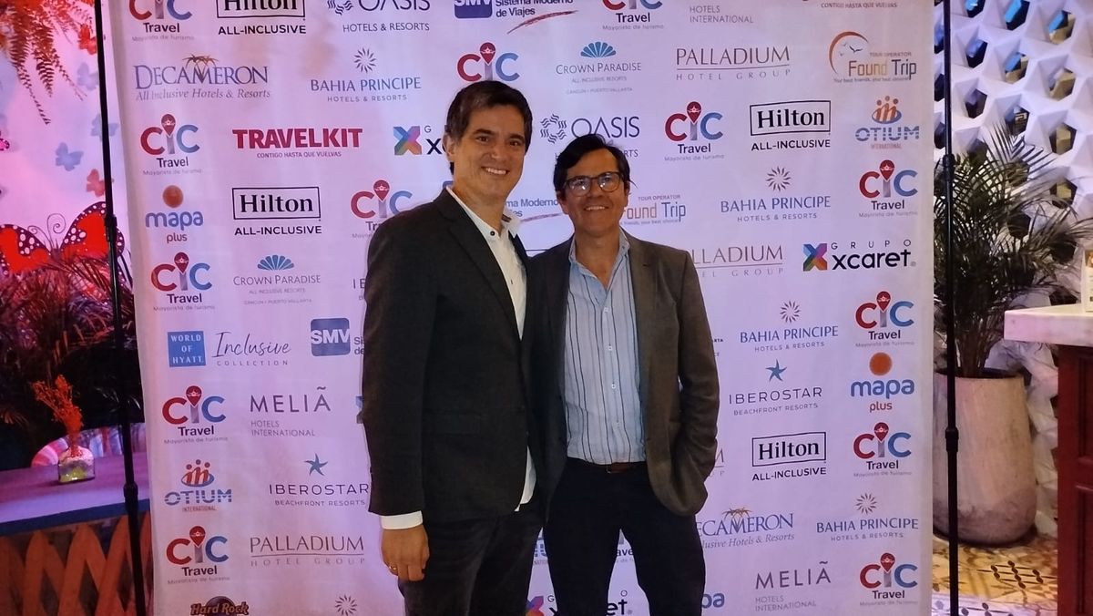 Andrés Rincón, CEO de CIC Travel y Carlos Revoredo, director comercial de CIC Travel en Perú.