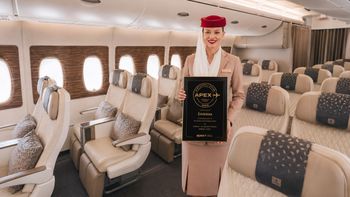 Emirates ha sido reconocida como Mejor aerolínea global de Oriente Medio en los APEX Best in Airline Awards 2026