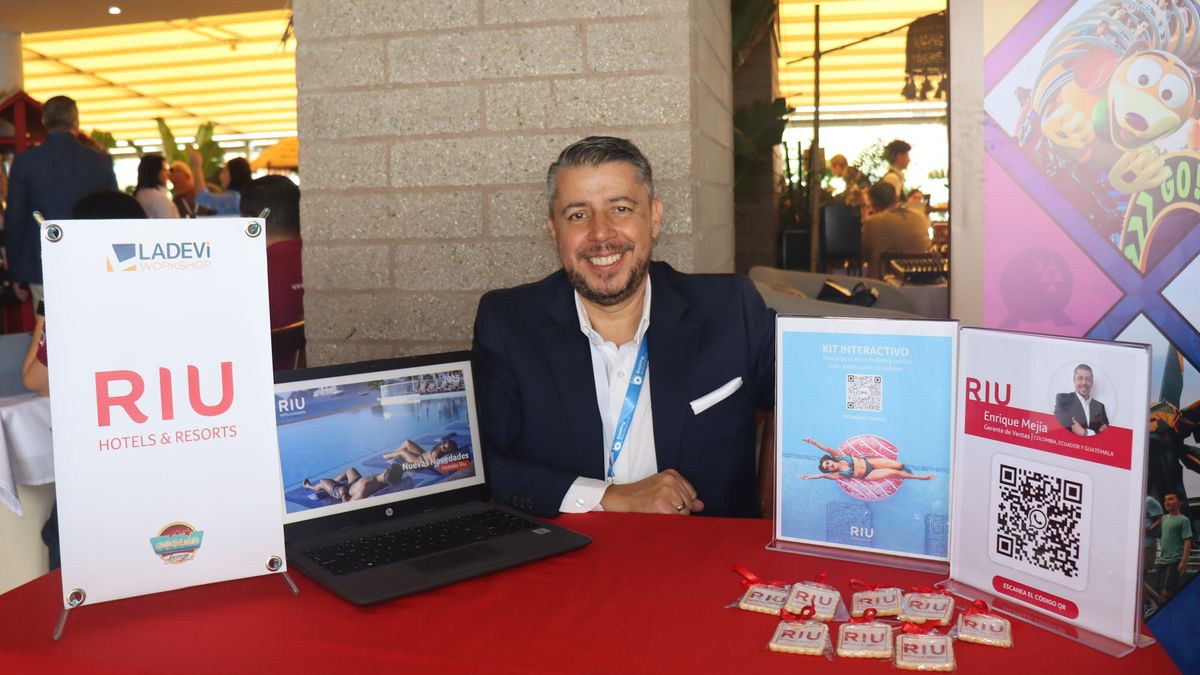 Enrique Mejía, gerente de Ventas para Colombia, Ecuador y Guatemala de RIU Hotels & Resorts.