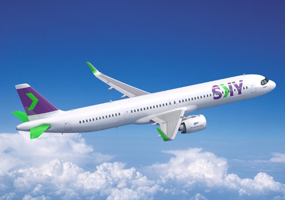 El Airbus A321XLR encargado por Sky Airline llevará el low cost al largo recorrido.