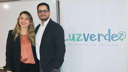Manuel Álvarez, gerente de ventas de Arabian Connection y Liliana Laverde, directora comercial de la Mayorista Luz Verde en el marco de Ladevi Workshop.