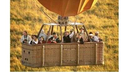El paseo en globo, una de las excursiones en Governor´s Camp.