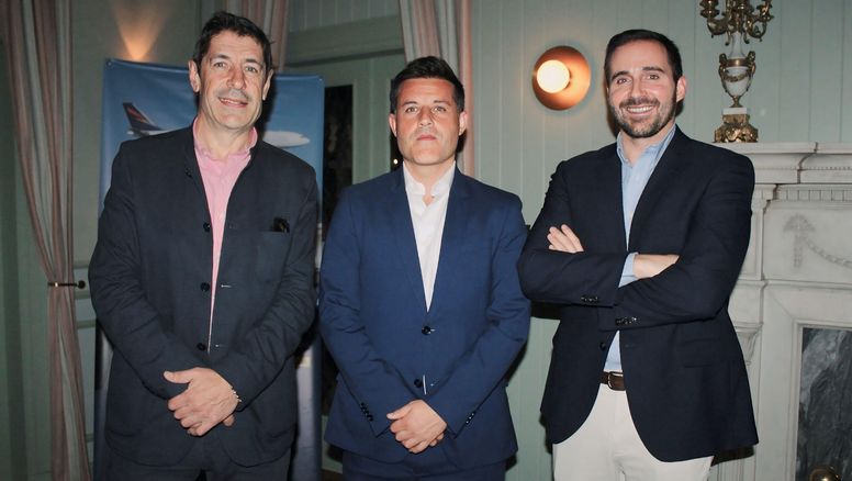 José Antonio Cámara, Country Manager, David Blázquez, director comercial y Pablo Segura, director de Marketing de Plus Ultra.&nbsp;