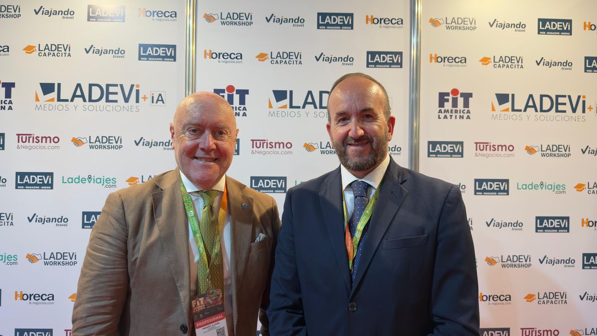 ITA Airways: Massimo Allegri y Andrea Taddei, sales manager en Argentina. ITA Airways: Massimo Allegri y Andrea Taddei, sales manager en Argentina.