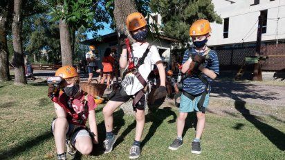 Los intrépidos ya estaban listos para el recorrido por las pasarelas de Euca Tigre.