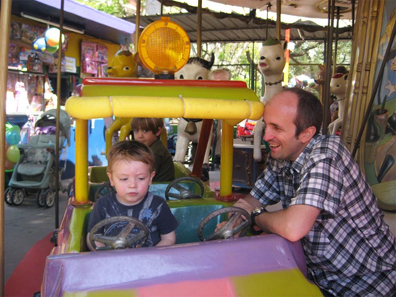 La calesita es otra alternativa que le gusta a la mayoría de los niños.