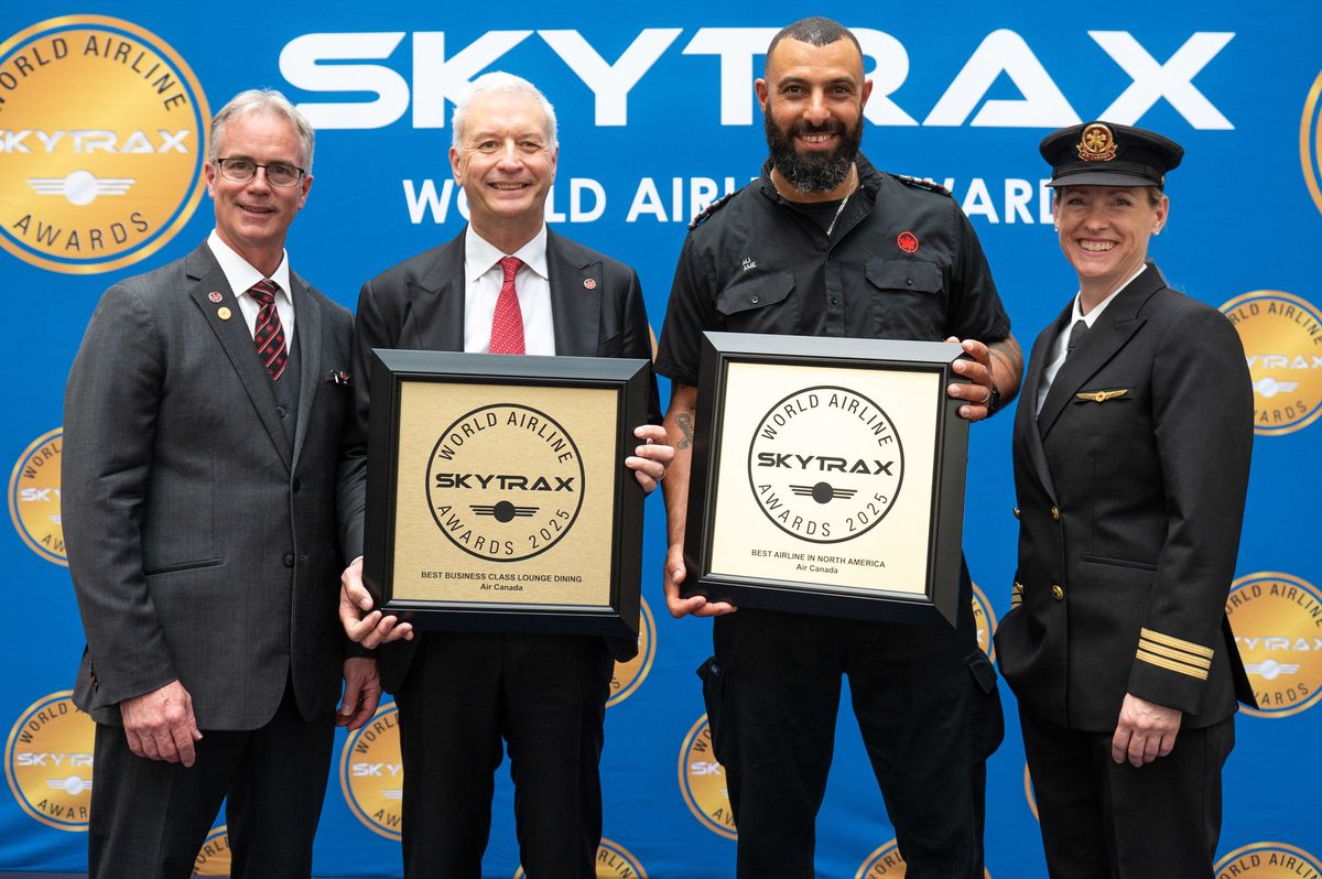 Air Canada recibió nueve galardones Skytrax Awards 2025.