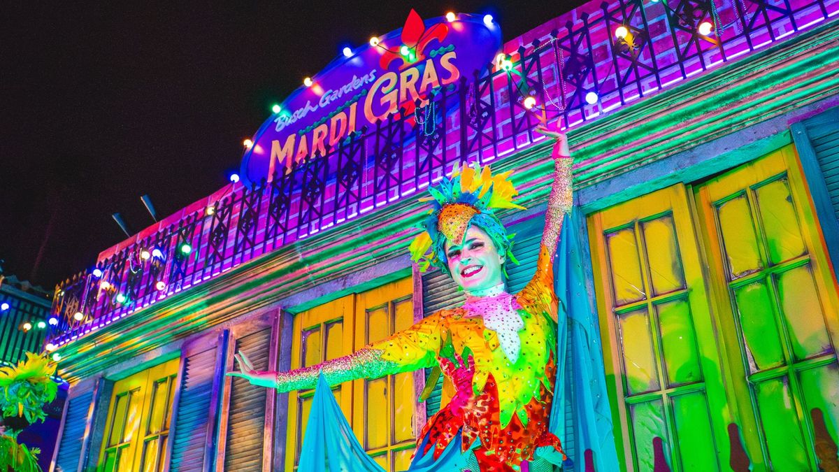 Busch Gardens trae el Mardi Gras de Nueva Orleans a Tampa.