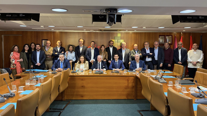 Nuevo consejo directivo de UNAV, con César Gutiérrez Calvo como nuevo presidente de la patronal.