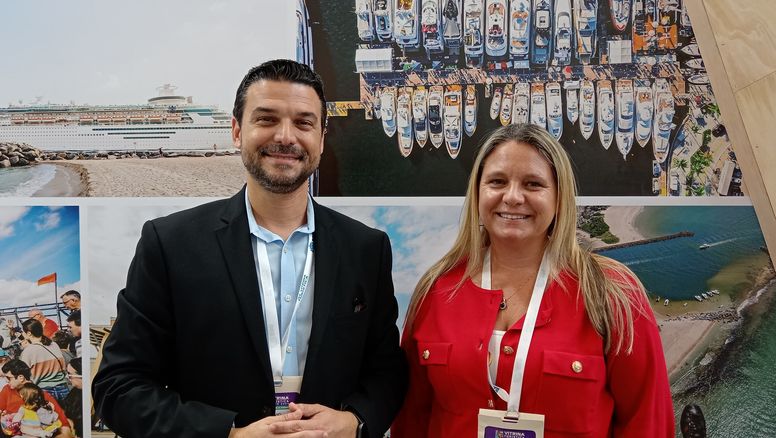 David Lydia, assistant director Marketing & Business Development de Sawgrass Mills; y Caitlan Etchevers, Senior manager Global Trade Development de Visit Lauderdale.