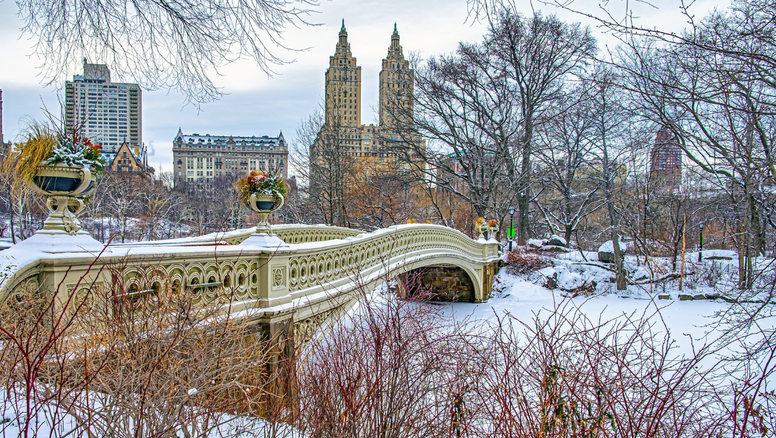 Imagen de la ciudad de Nueva York en Navidad.