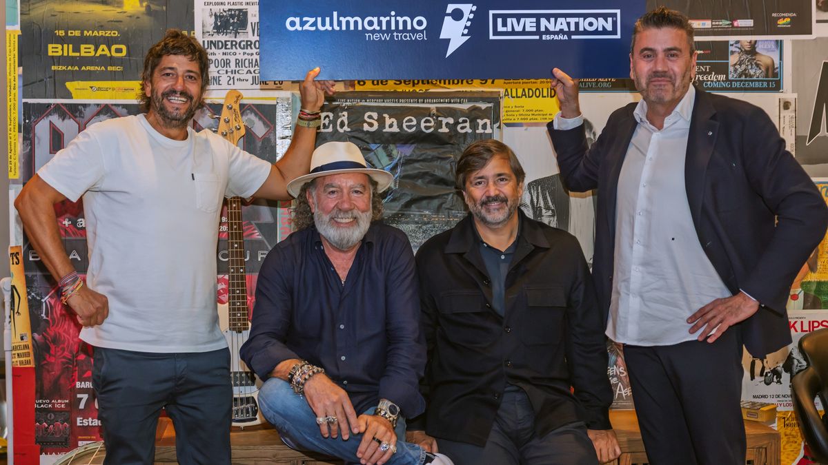 Ejecutivos de W2M World2Meet y Live Nation España durante la firma de su alianza estratégica para impulsar el turismo musical.