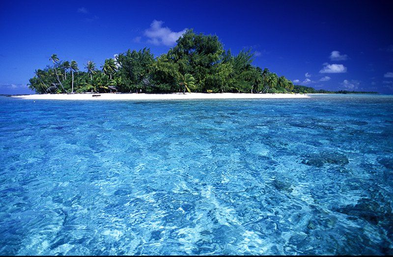 Paradisíaco paisaje del desino.