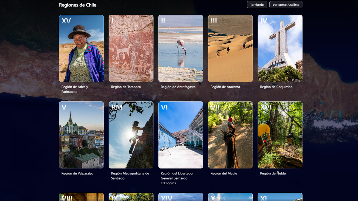 Plataforma MapaTurismo Chile. 