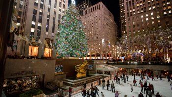 El árbol de Navidad del Rockefeller Center, un ícono de Nueva York.